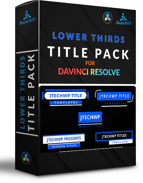 Lower Thirds Title Pack - Davinci Resolve