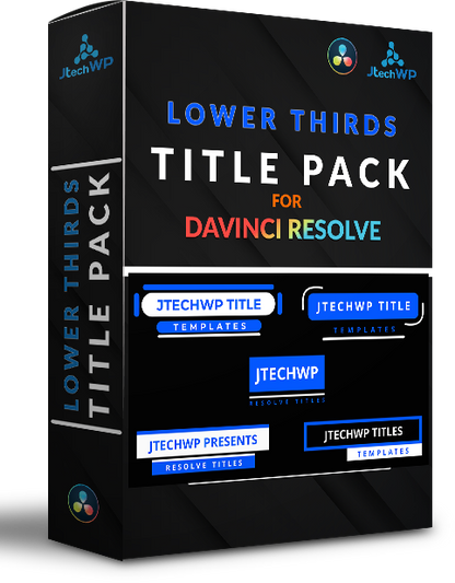 Lower Thirds Title Pack - Davinci Resolve