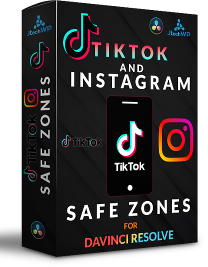Tiktok and instagram safe zones for Davinci Resolve