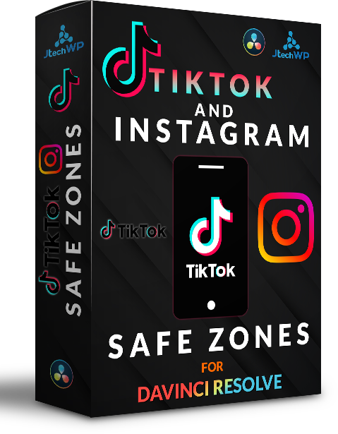 Tiktok and instagram safe zones for Davinci Resolve