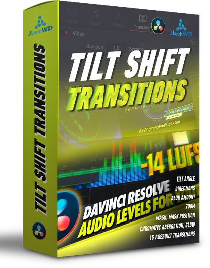 Tilt shift transitions for Davinci Resolve