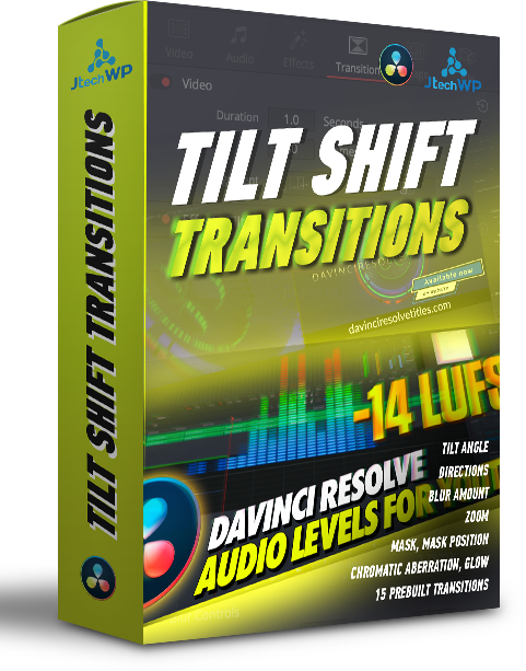 Tilt shift transitions for Davinci Resolve