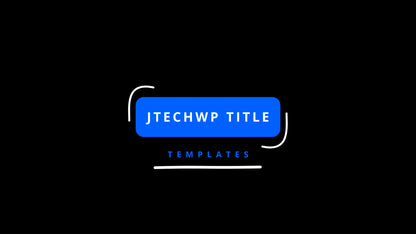 Lower Thirds Title Pack