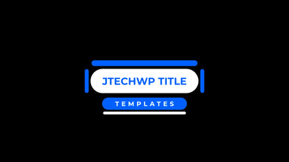 Lower Thirds Title Pack