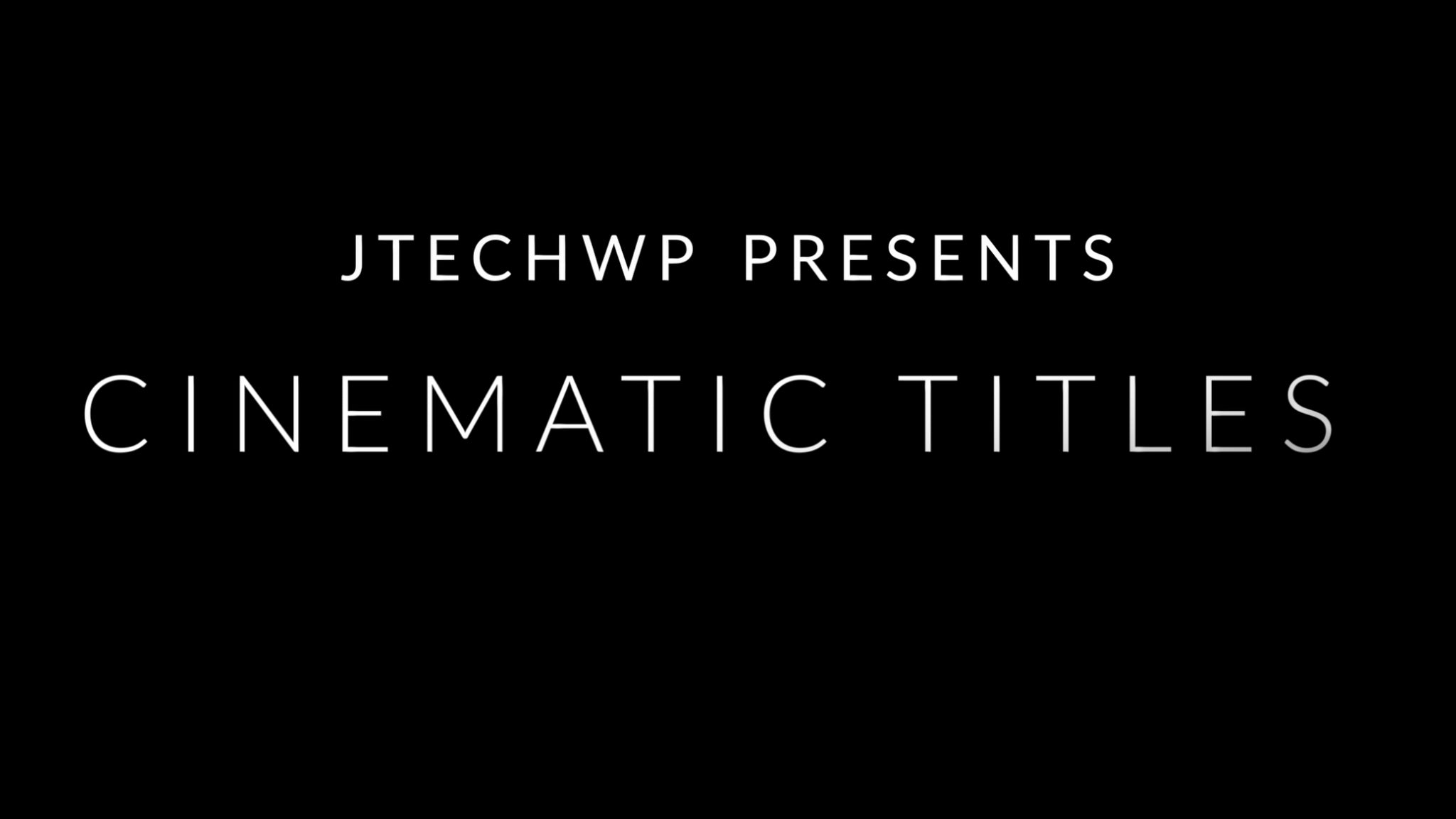 Cinematic Titles Pack for Davinci Resolve - 15 drag and drop titles