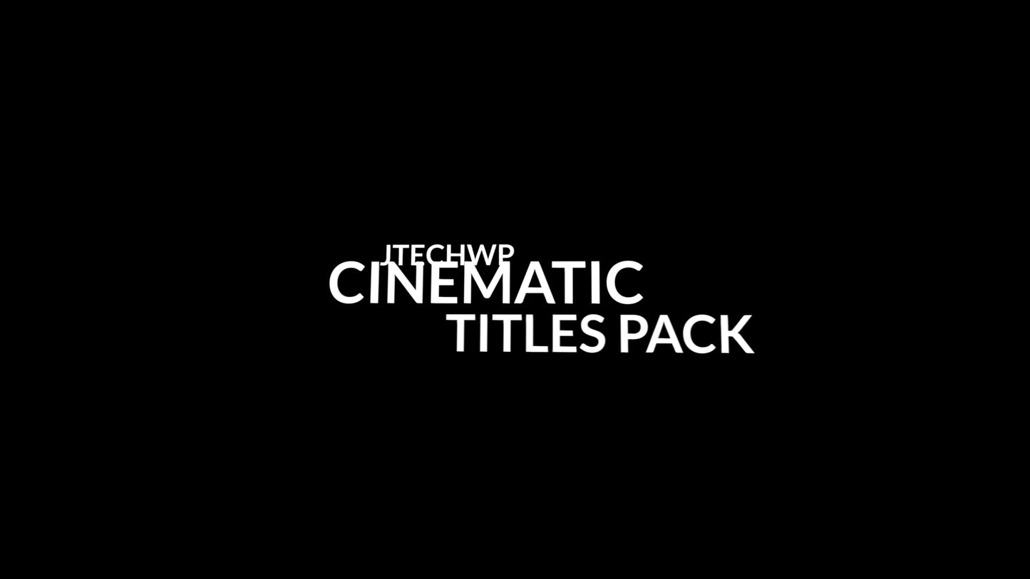 Cinematic Titles 1