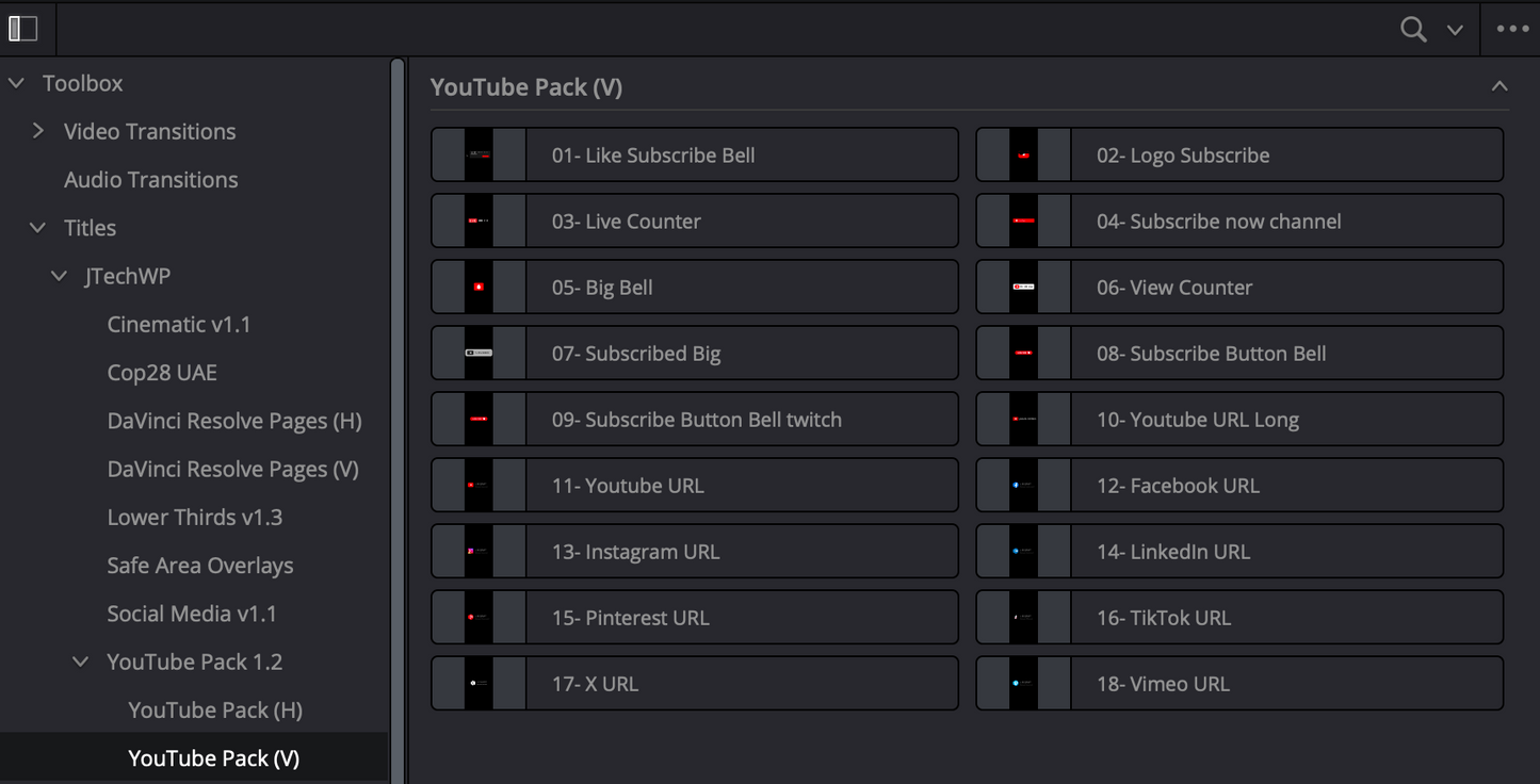 YouTube Title Pack