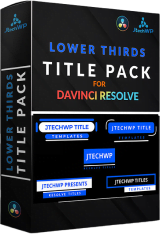 Lower Thirds title pack for Davinci Resolve