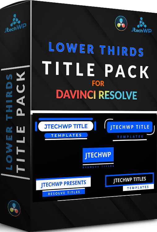 Lower Thirds title pack for Davinci Resolve