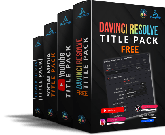 davinci resolve title packs
